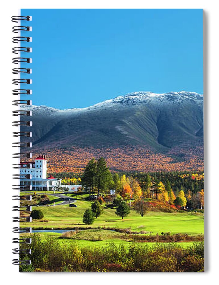 Autumn Spiral Notebook featuring the photograph Autumn at the Mount Washington Crop by White Mountain Images