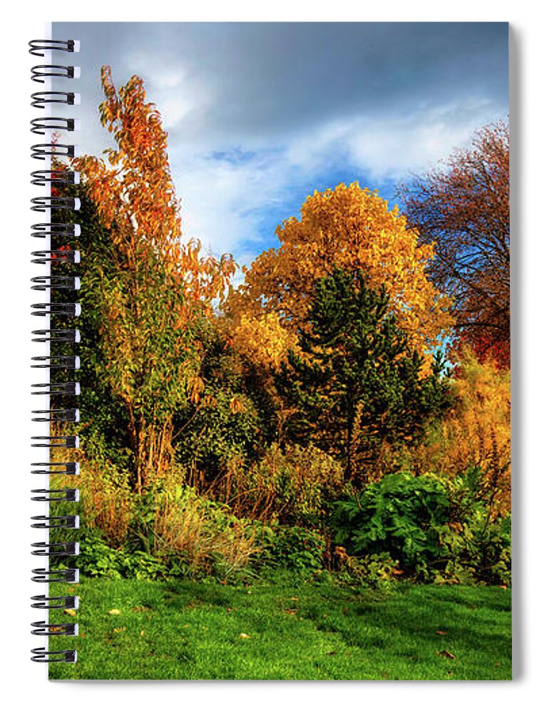 Fall Spiral Notebook featuring the photograph Autumn in Inveresk by Micah Offman