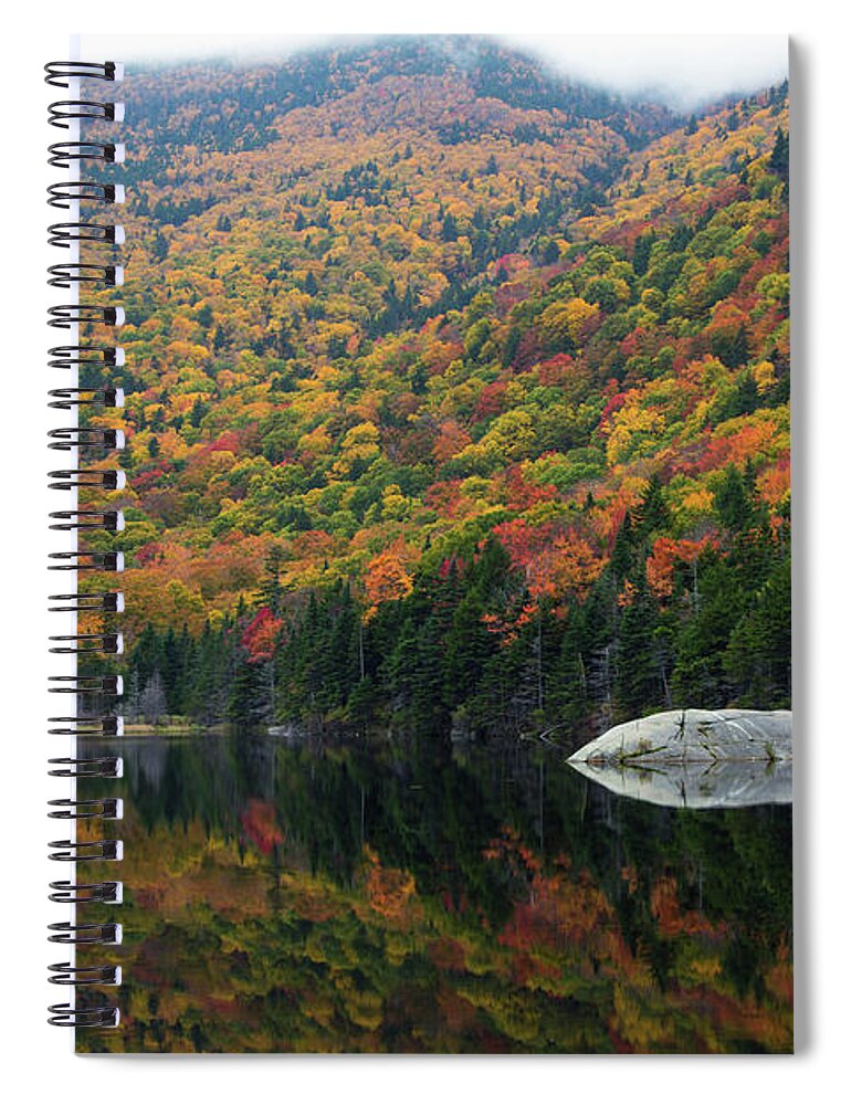 New Hampshire Spiral Notebook featuring the photograph Autumn in Kinsman Notch by White Mountain Images