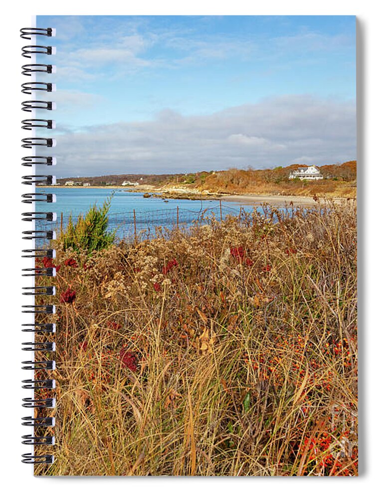 Autumn Light On Cape Cod Spiral Notebook featuring the photograph Autumn Light on Cape Cod by Michelle Constantine