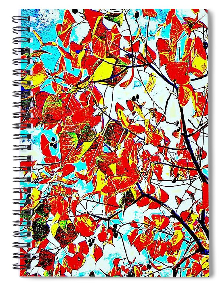 Autumn So Stylish Spiral Notebook featuring the photograph Autumn So Stylish by VIVA Anderson