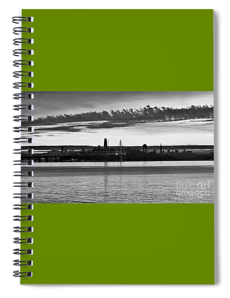  Timeless; Seasons; Spring; Summer; Autumn; Winter; Monumental; Aesthetic; Art; Nature; Photography; “signature Collection”; Lbdesigns; Color; “black And White” Spiral Notebook featuring the photograph Autumn Tour BW04 by LBDesigns