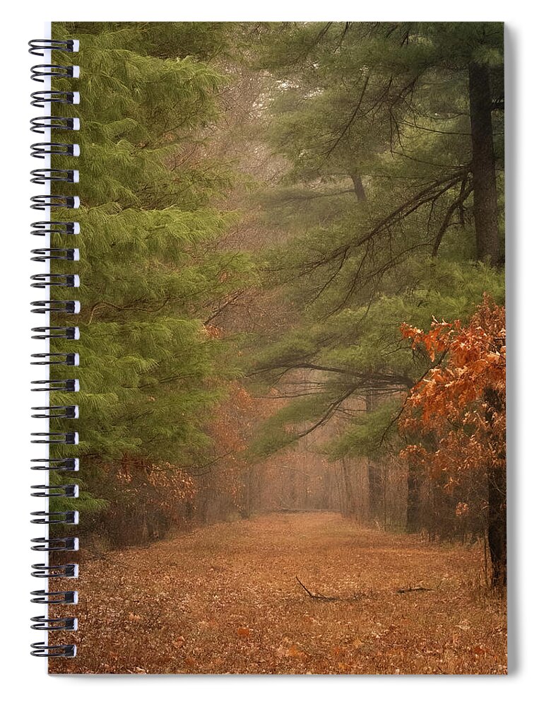 Fall Spiral Notebook featuring the photograph Autumn's Whisper by Forest Floor Photography