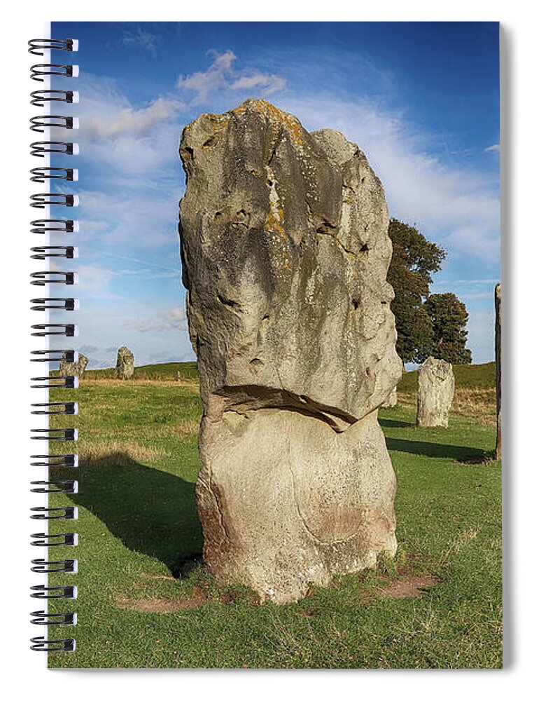 Avebury Spiral Notebook featuring the photograph Avebury Monument by Teresa Zieba