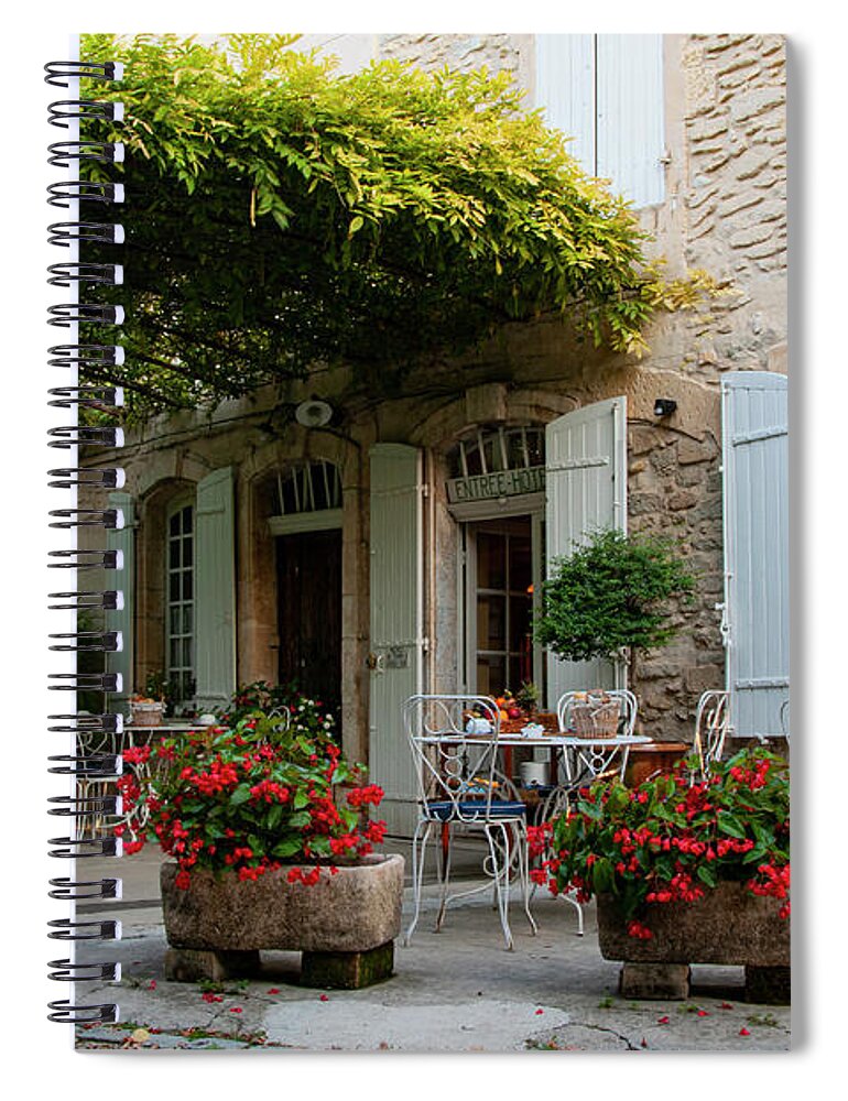 Avignon Spiral Notebook featuring the photograph Avignon B and B by Bob Phillips