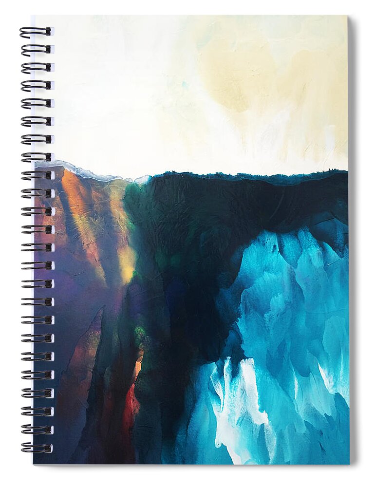  Spiral Notebook featuring the painting Awaken by Linda Bailey
