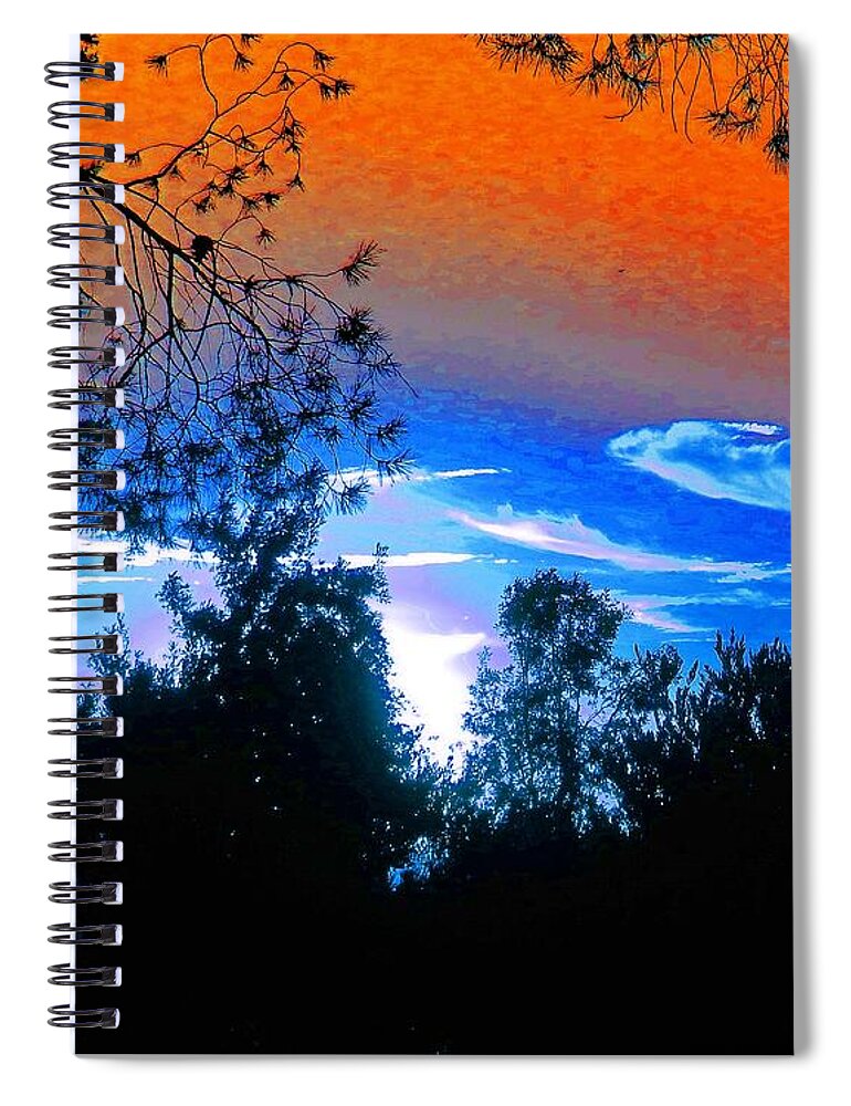 Sunset Spiral Notebook featuring the photograph Awesome in August by Andrew Lawrence