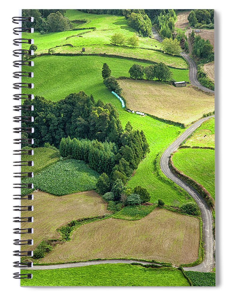 Atlantic Spiral Notebook featuring the photograph Azores Artistry II by Phil Marty