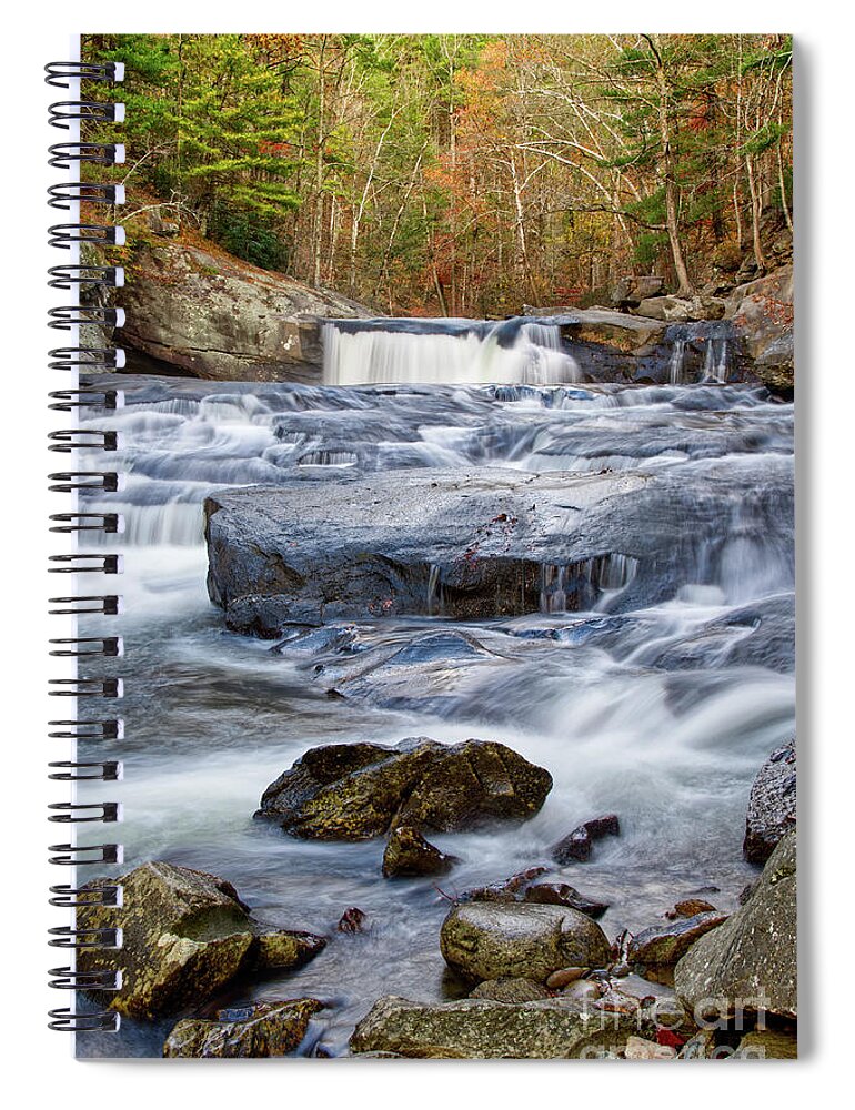 Baby Falls Spiral Notebook featuring the digital art Baby Falls 14 by Phil Perkins
