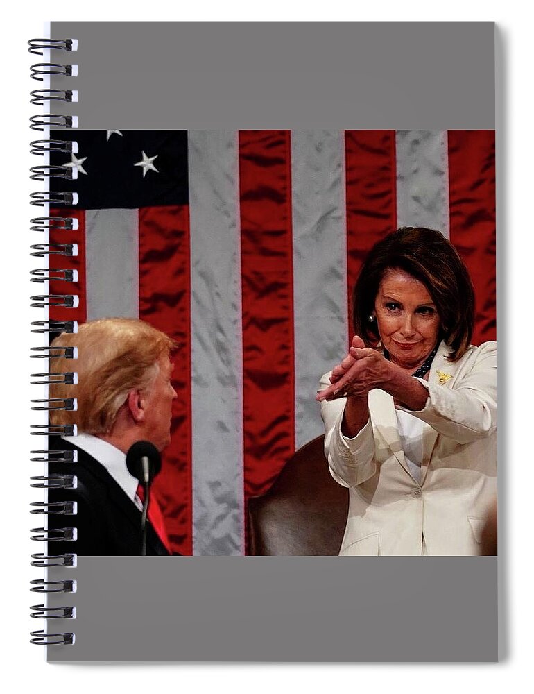 Clap-back Spiral Notebook featuring the photograph Back at yu Sir by Trevor A Smith