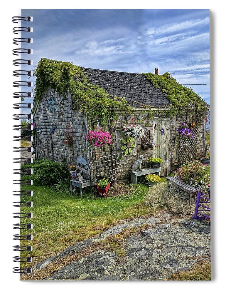 Shack Spiral Notebook featuring the photograph Backroads of Nova Scotia by Yvonne Jasinski