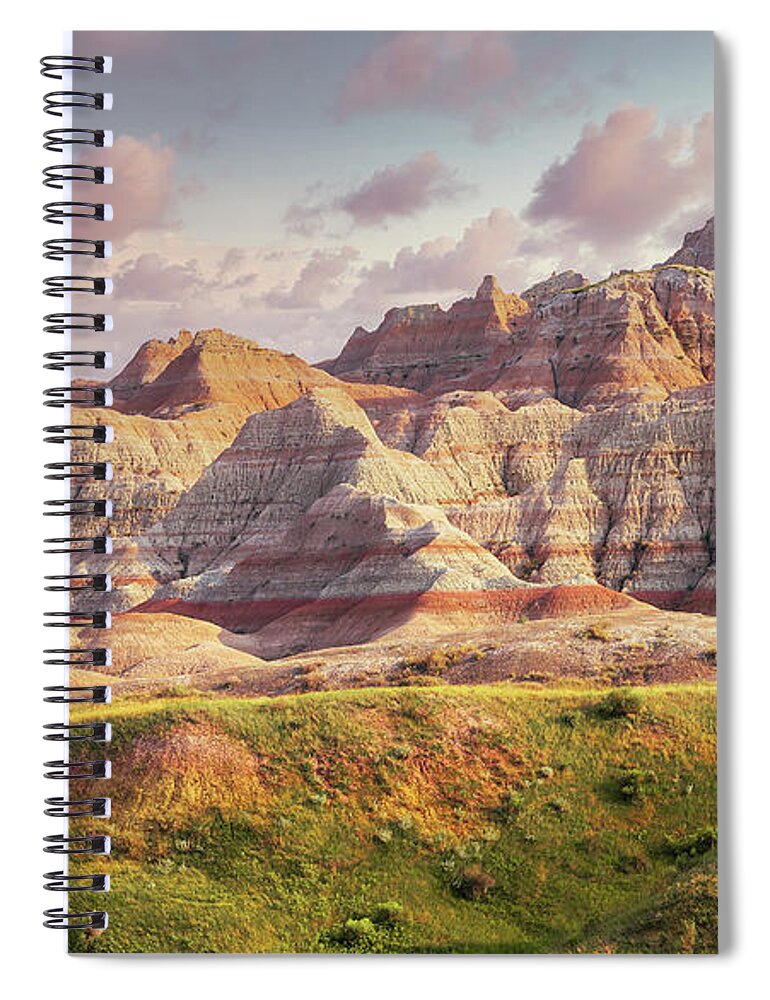 Badlands Spiral Notebook featuring the photograph Bad Lands by Dheeraj Mutha