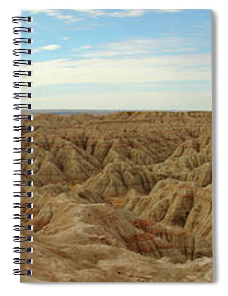 Badlands National Park Spiral Notebook featuring the photograph Badlands National Park by Lens Art Photography By Larry Trager