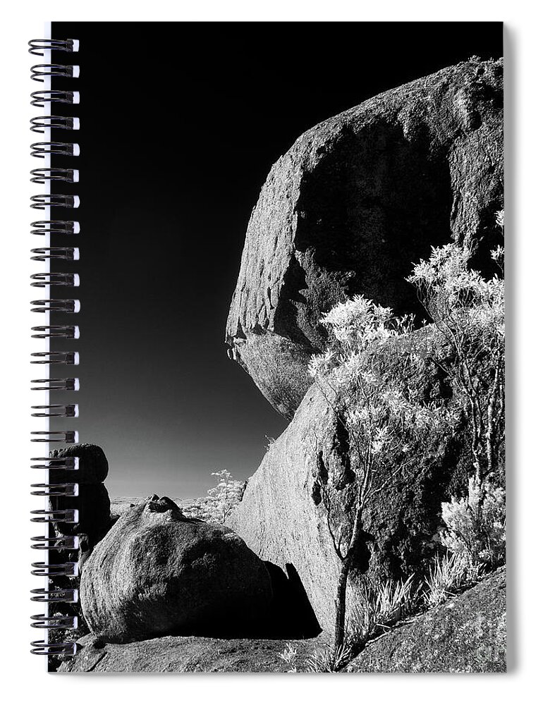Boulder Spiral Notebook featuring the photograph Balanced by Russell Brown
