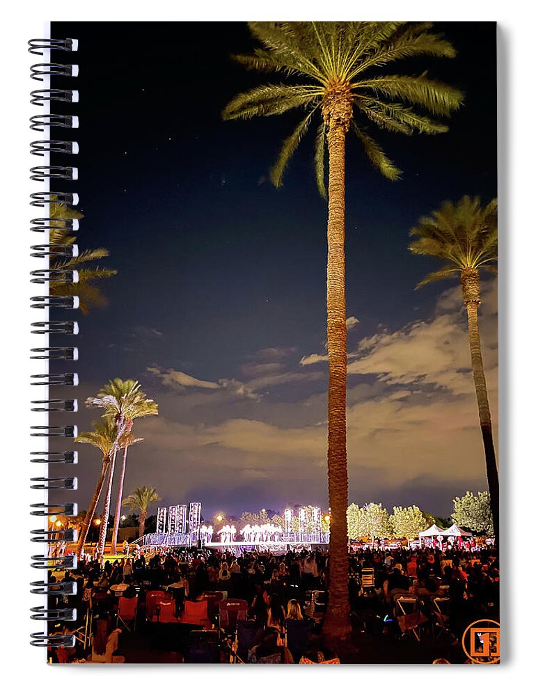 Danc Spiral Notebook featuring the photograph Ballet Under the Stars by Grey Coopre