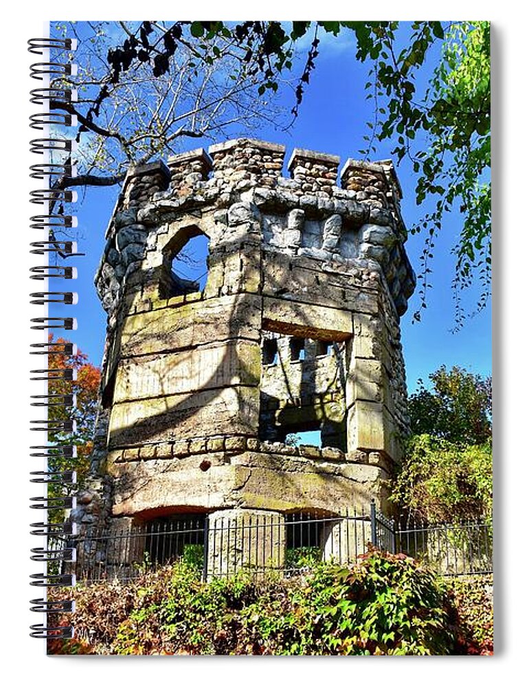 Bancroft Spiral Notebook featuring the photograph Bancroft's Castle by Monika Salvan