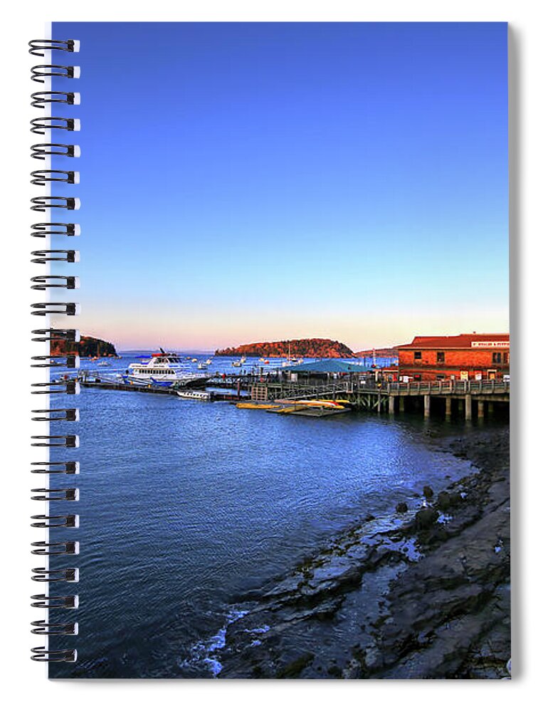 Fine Art Spiral Notebook featuring the photograph Bar Harbor Whale Watch Company by Robert Harris