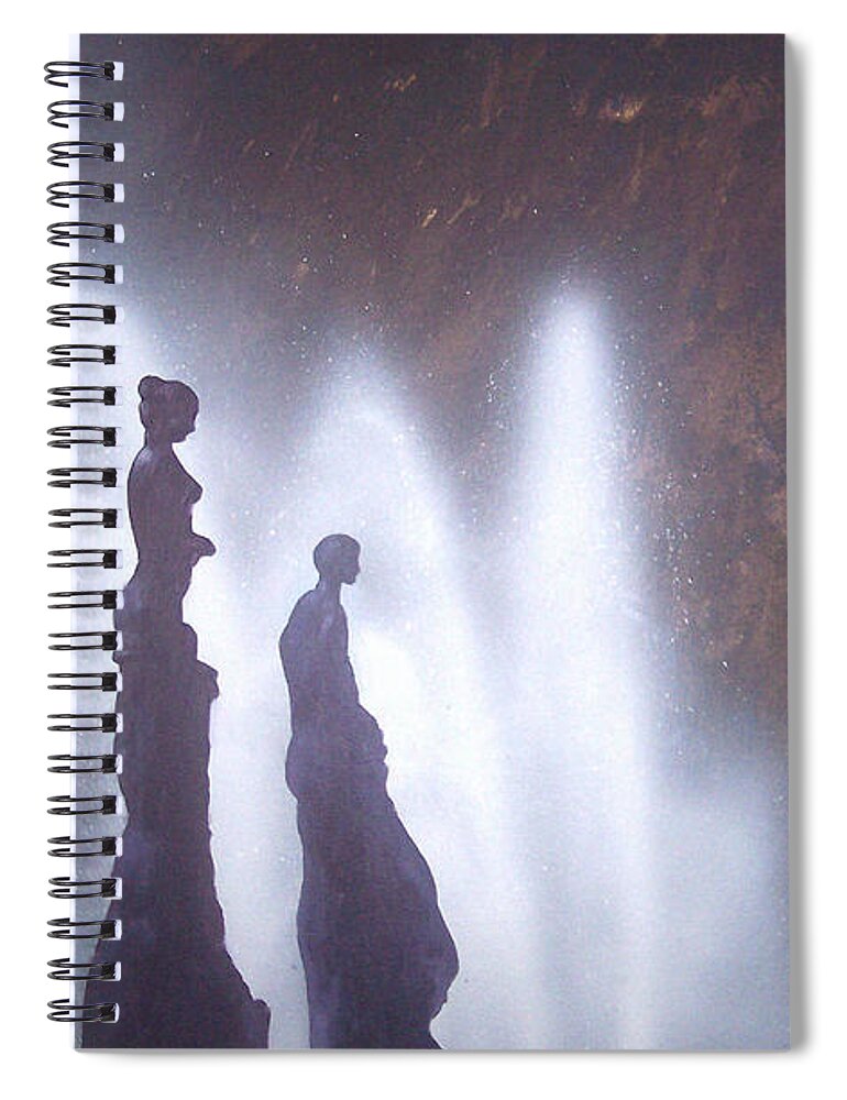 Barcelona Spiral Notebook featuring the painting Barcelona by Philip Fleischer