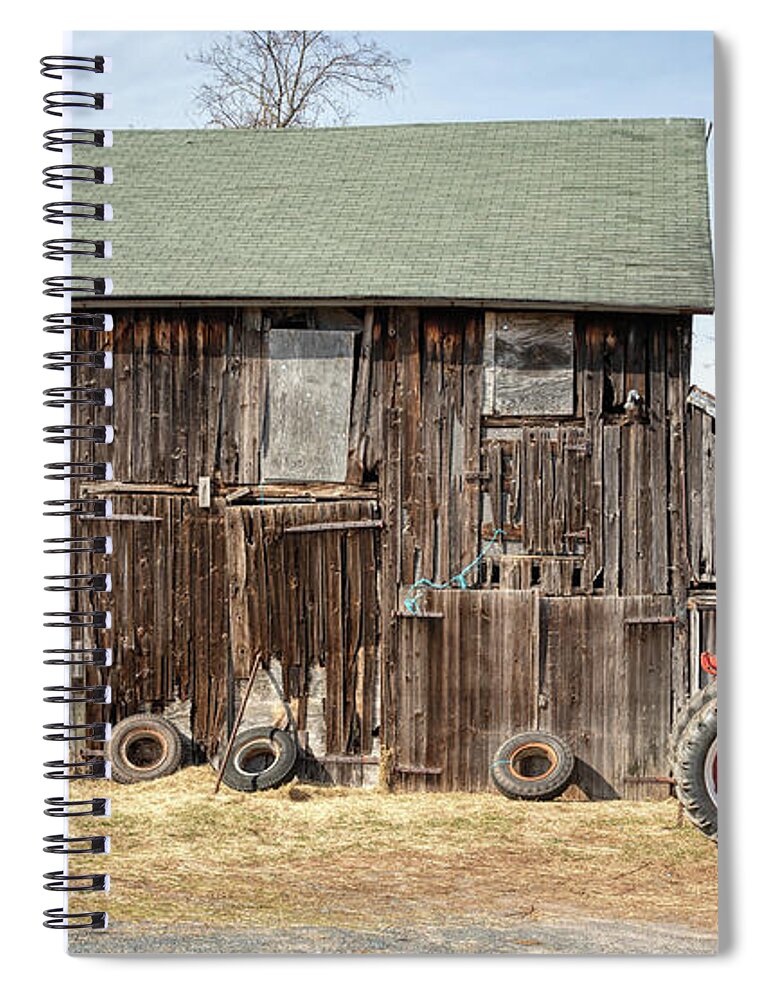 Farm Spiral Notebook featuring the photograph Barn on the Canal by David Letts