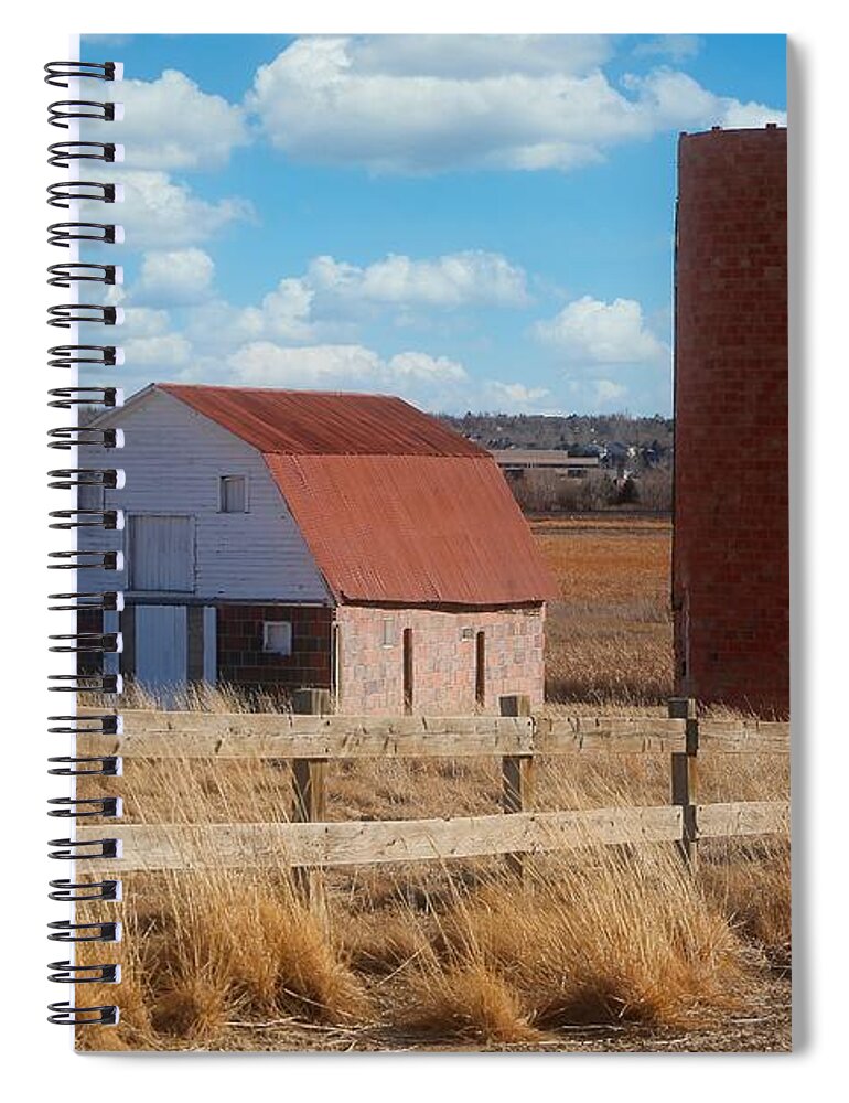 Barn Spiral Notebook featuring the photograph Barn Westminster Colorado by Veronica Batterson