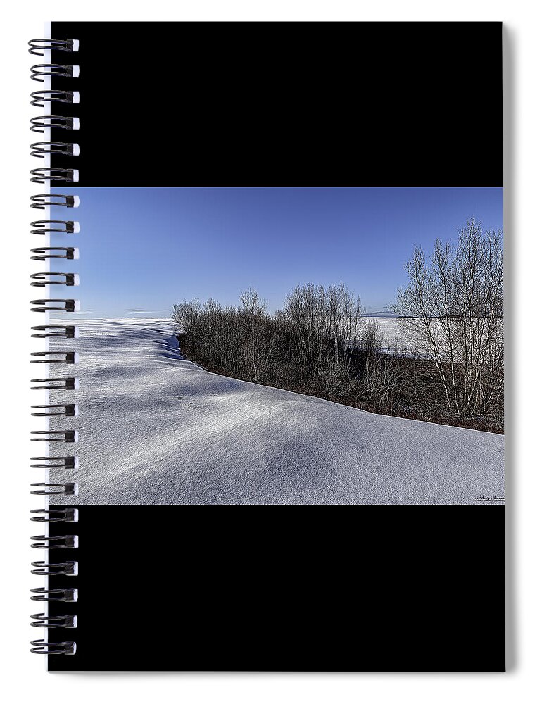 Barrens Winter Landscape Spiral Notebook featuring the photograph Barrens Winter Landscape by Marty Saccone