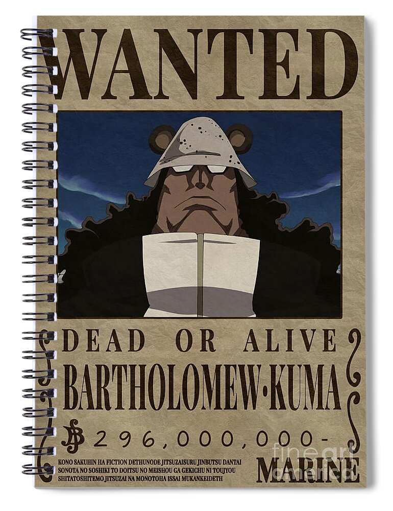 One Piece Going Merry Bounty Spiral Notebook by Anime One Piece