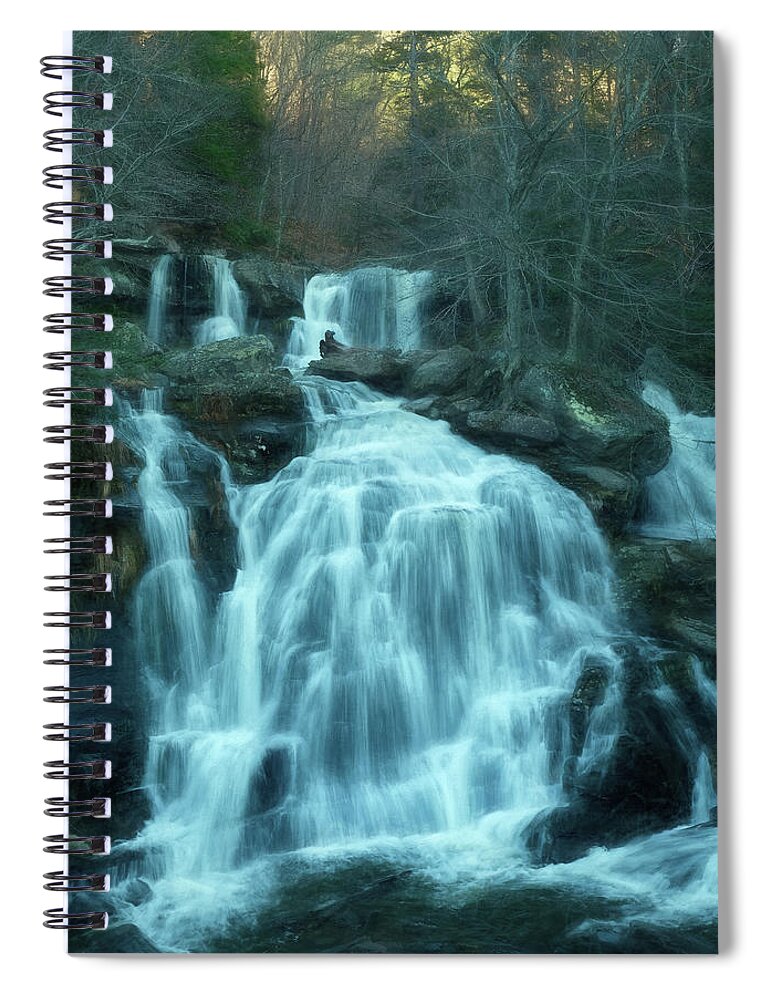 Waterfall Spiral Notebook featuring the photograph Bastian Falls by Nancy De Flon