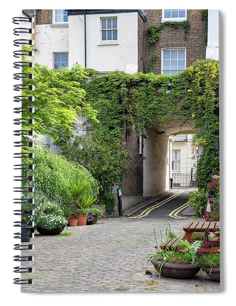 Bathurst Mews Spiral Notebook featuring the photograph Bathurst Mews Hyde Park Estate by Tim Gainey