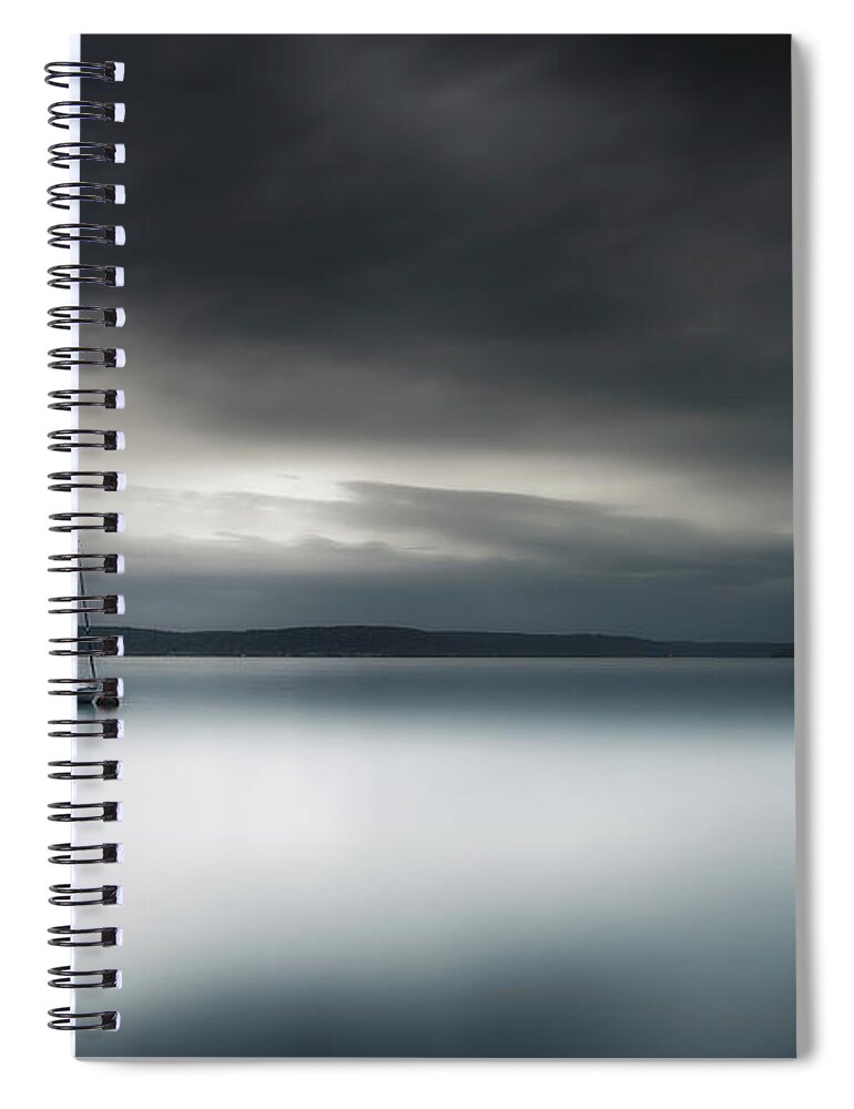 Storm Spiral Notebook featuring the photograph Batten Down The Hatches by Ryan Manuel