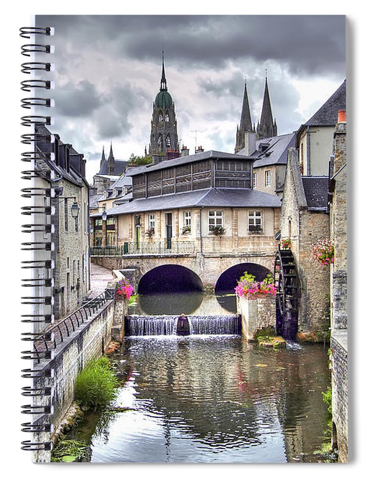 Bayeux Spiral Notebook featuring the photograph Bayeux - France by Paolo Signorini
