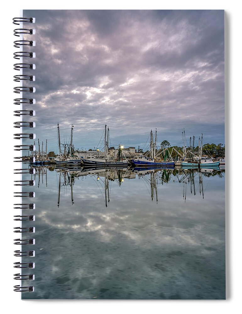 Bayou Spiral Notebook featuring the photograph Bayou Sunset, 1/21/21 by Brad Boland