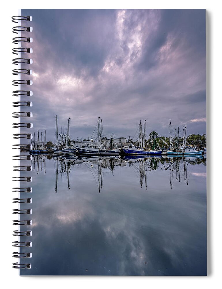 Bayou Spiral Notebook featuring the photograph Bayou Sunset, 1/22/21 by Brad Boland