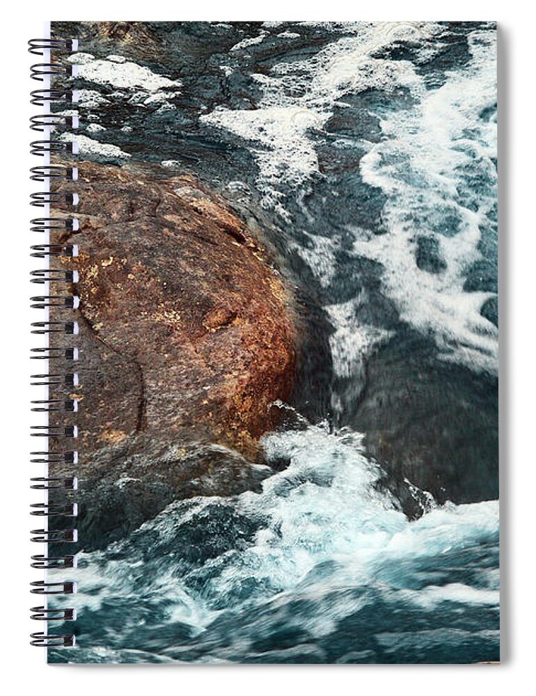 Stream Spiral Notebook featuring the photograph Be Like the Stream by Russell Brown