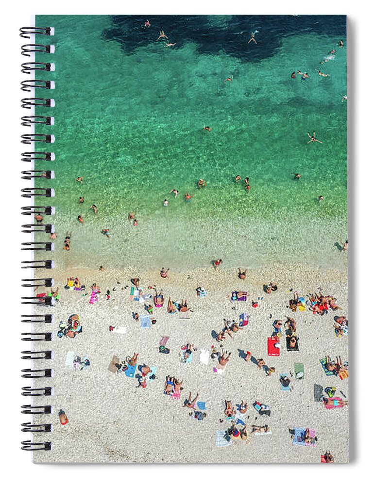 Summer Spiral Notebook featuring the photograph Beach by Bess Hamiti
