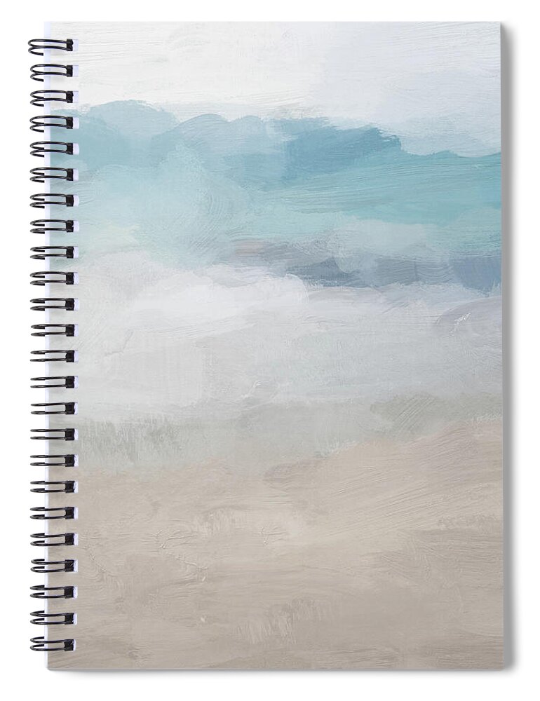 Abstract Spiral Notebook featuring the painting Beach Dream I by Rachel Elise