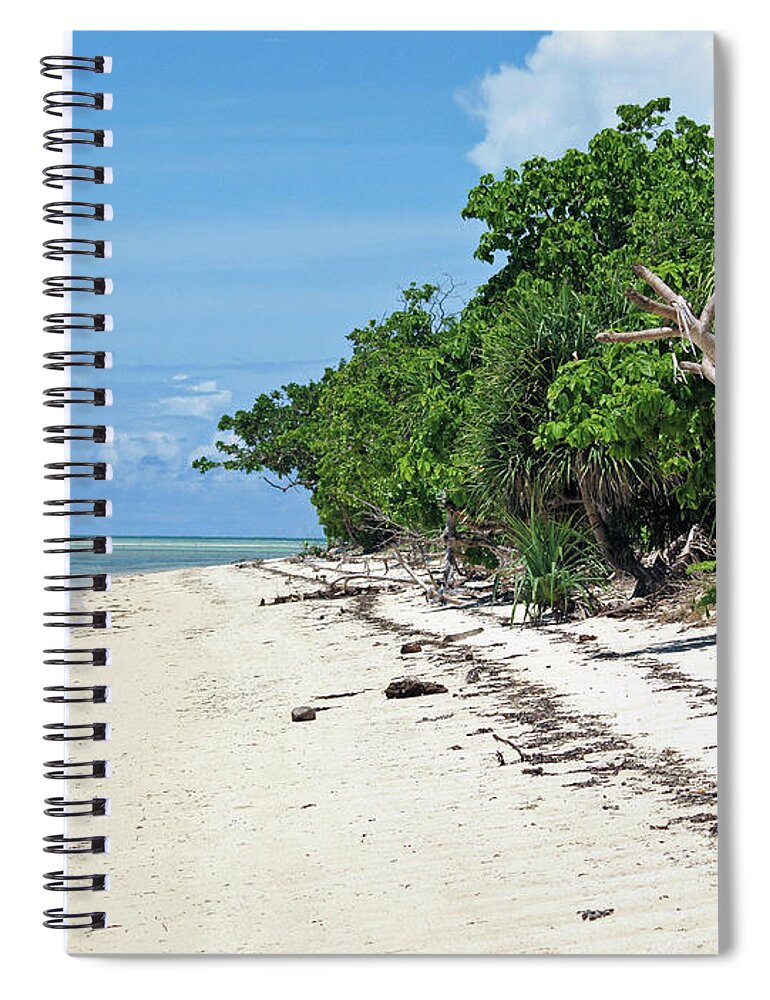 Arreceffi Island Spiral Notebook featuring the photograph Beach of Beauty by David Desautel