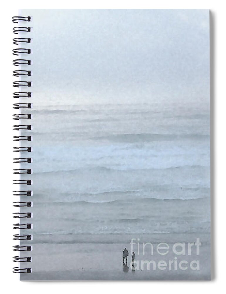 Coastal Spiral Notebook featuring the digital art Beach Tranquility by Kirt Tisdale
