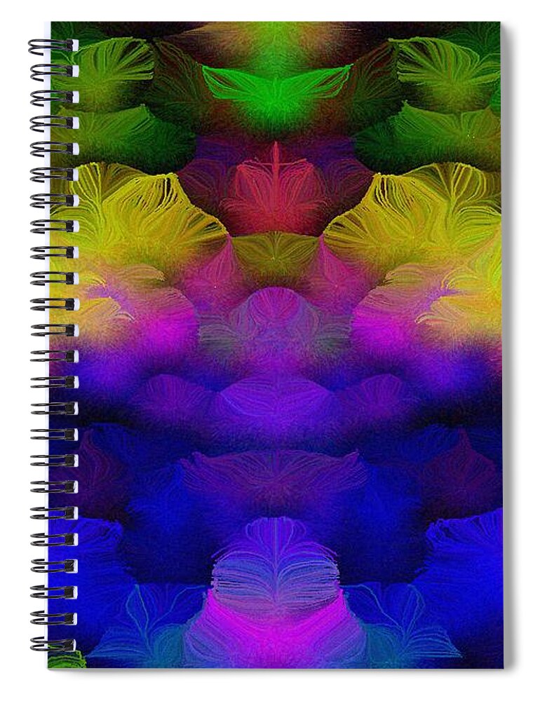 Good News Spiral Notebook featuring the mixed media Bearing Witness to Remarkable Times by Aberjhani
