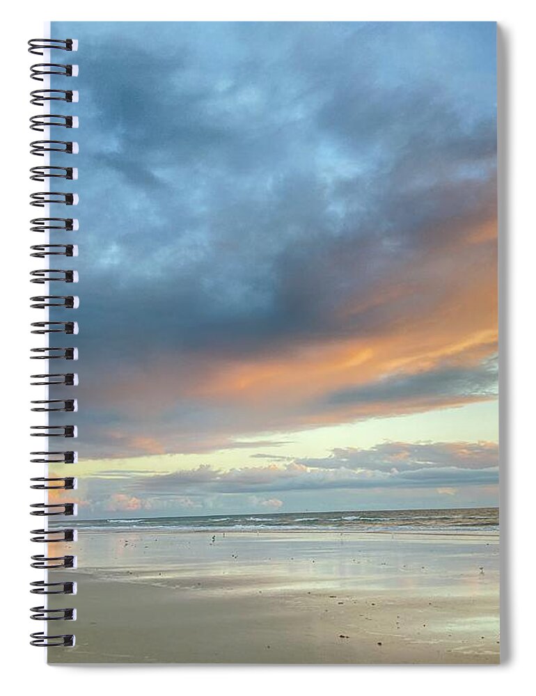 Beach Spiral Notebook featuring the photograph Beautiful beach cloud by Julianne Felton