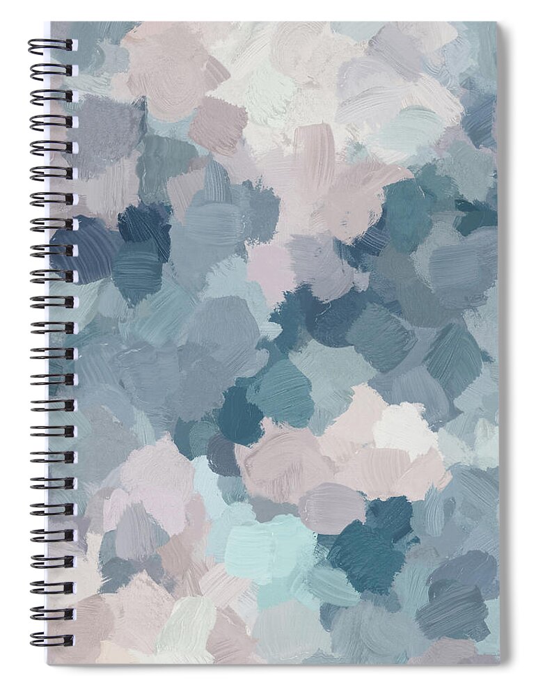 Mint Spiral Notebook featuring the painting Beautiful Breeze I by Rachel Elise