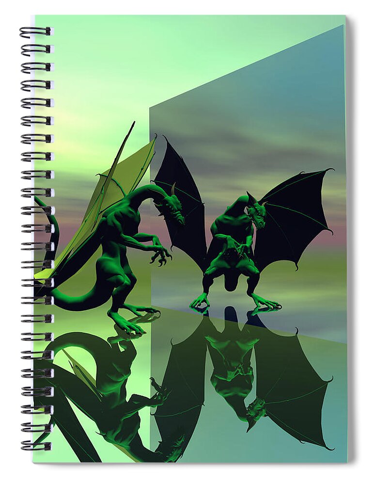Bryce Spiral Notebook featuring the digital art Beautiful don't you think by Claude McCoy