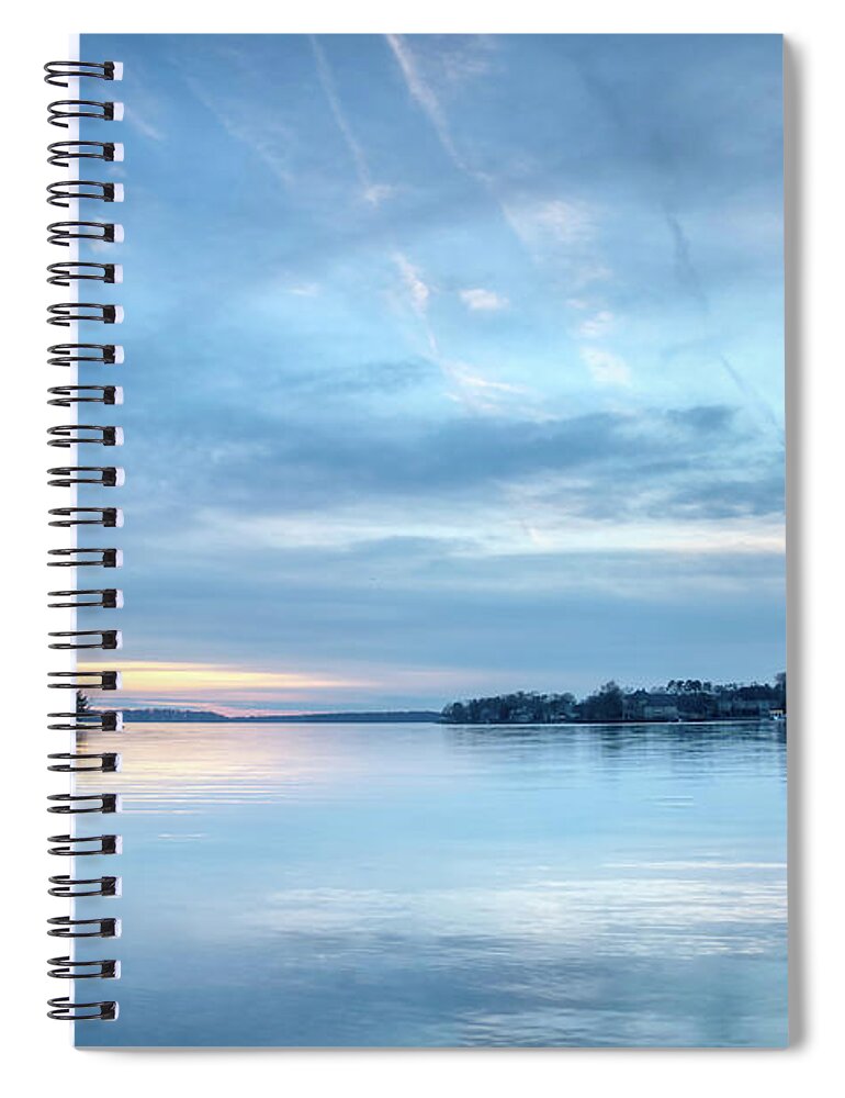 Lake Spiral Notebook featuring the photograph Beautiful Ending To The Day by Amy Dundon