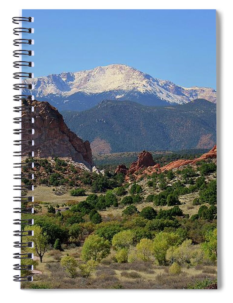 Garden Of The Gods Spiral Notebook featuring the photograph Beautiful Garden of the Gods by Veronica Batterson