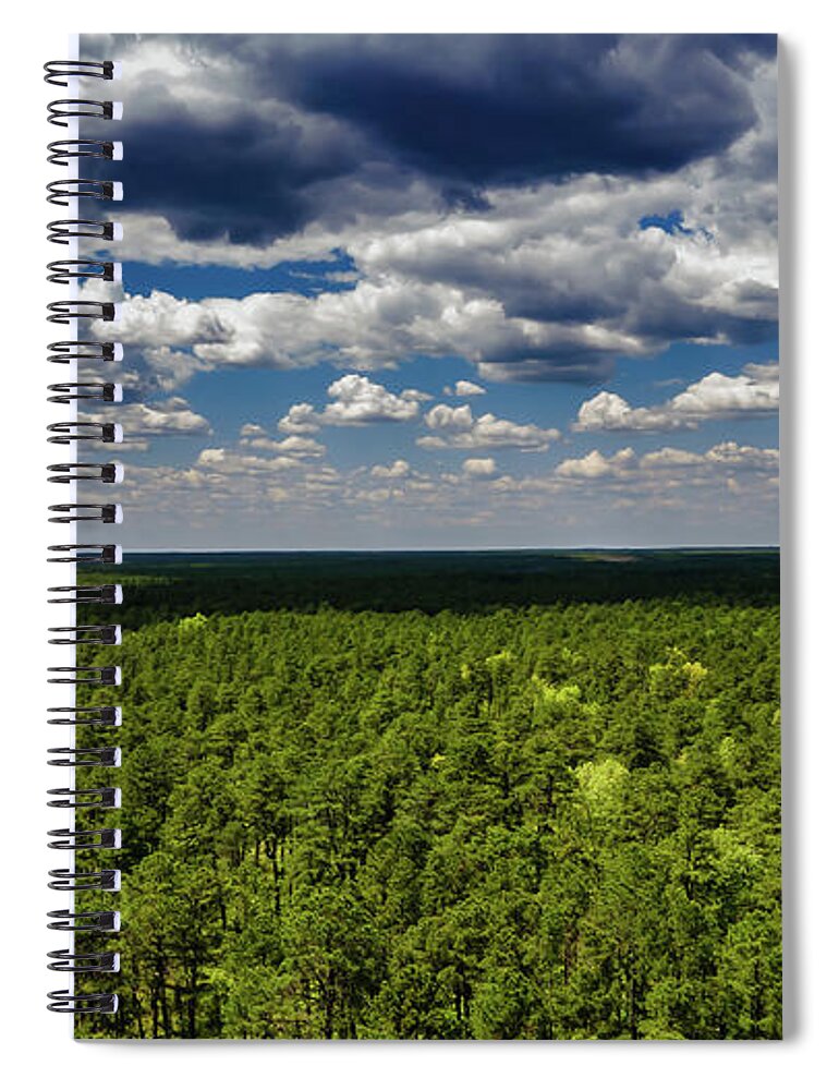 Franklin Parker Preserve Spiral Notebook featuring the photograph Beautiful Pine Barrens Landscape by Louis Dallara