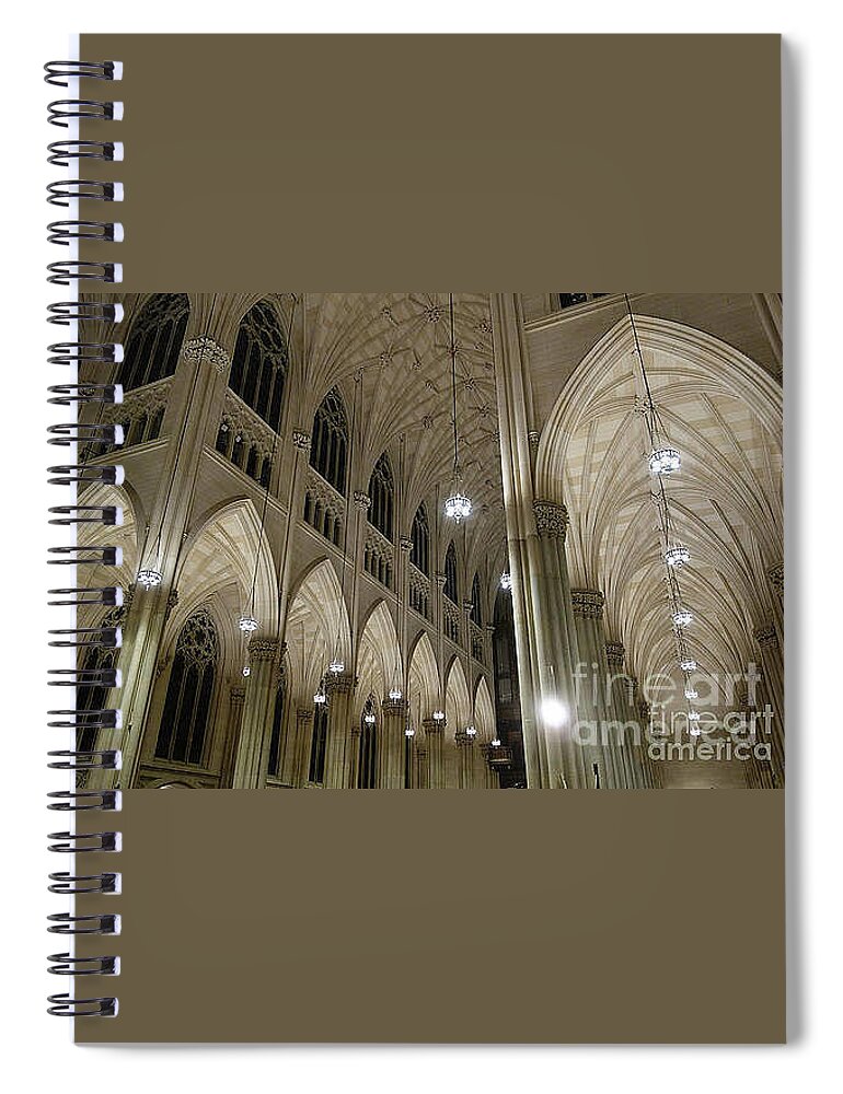 Nyc Spiral Notebook featuring the photograph Beautiful St. Patrick's Cathedral of New York City by Wilko van de Kamp Fine Photo Art