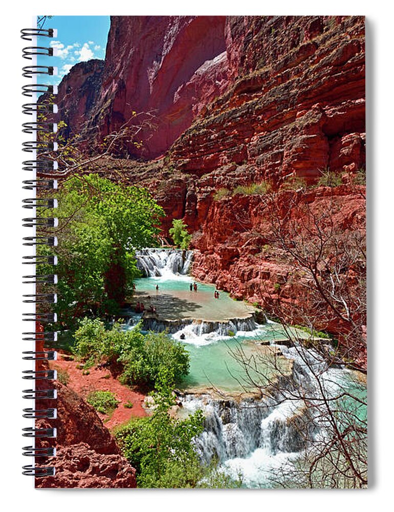 Beaver Falls Spiral Notebook featuring the photograph Beaver Falls Wider View by Amazing Action Photo Video