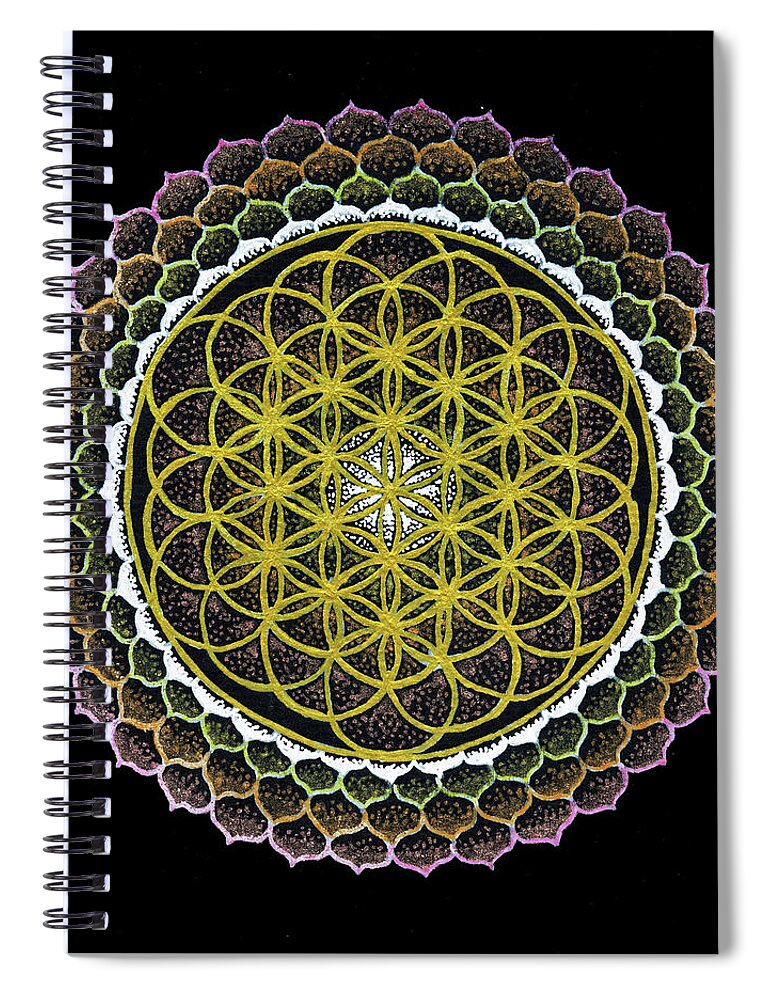 Spiritual Paintings Spiral Notebook featuring the painting Becoming Who You Are - fine art prints by Keiko Katsuta