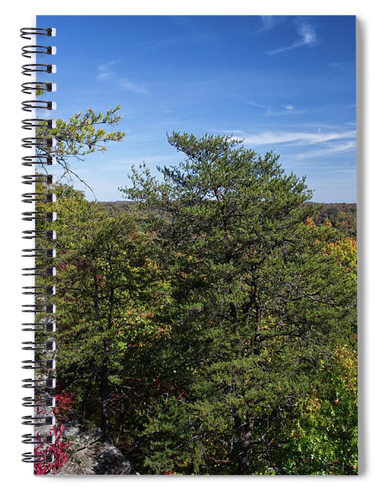 View Spiral Notebook featuring the photograph Bee Rock Overlook 20 by Phil Perkins