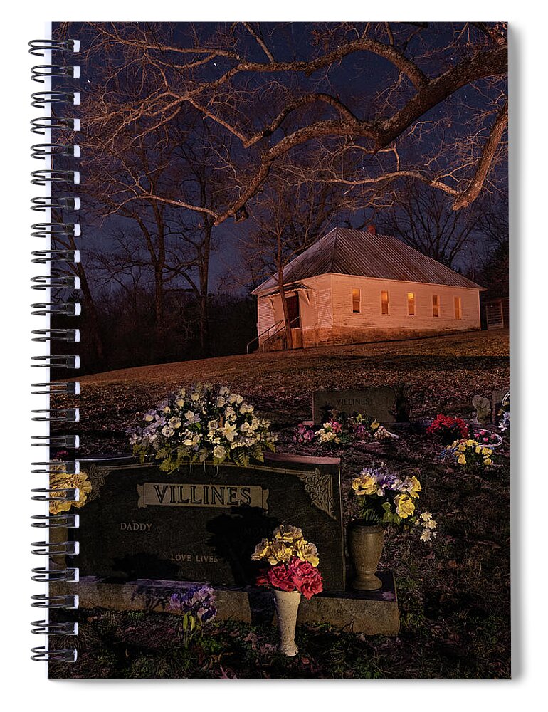 Cemetery Spiral Notebook featuring the photograph Beechwoods Cemetery by Hal Mitzenmacher