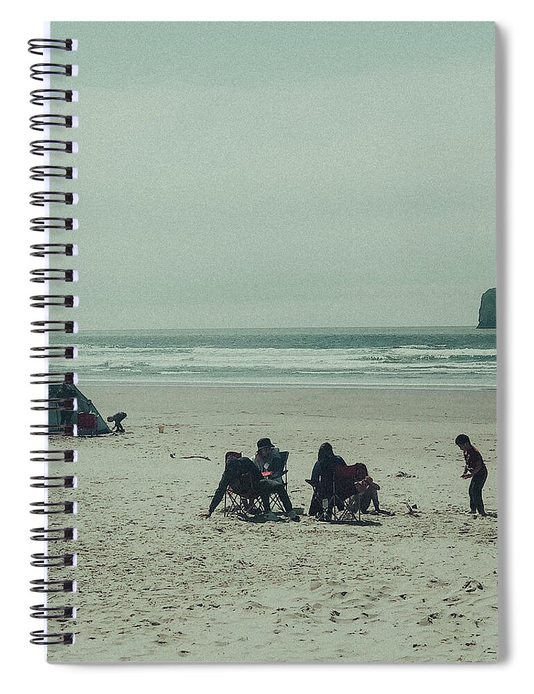 Beach Spiral Notebook featuring the digital art Before The Fall by Chriss Pagani